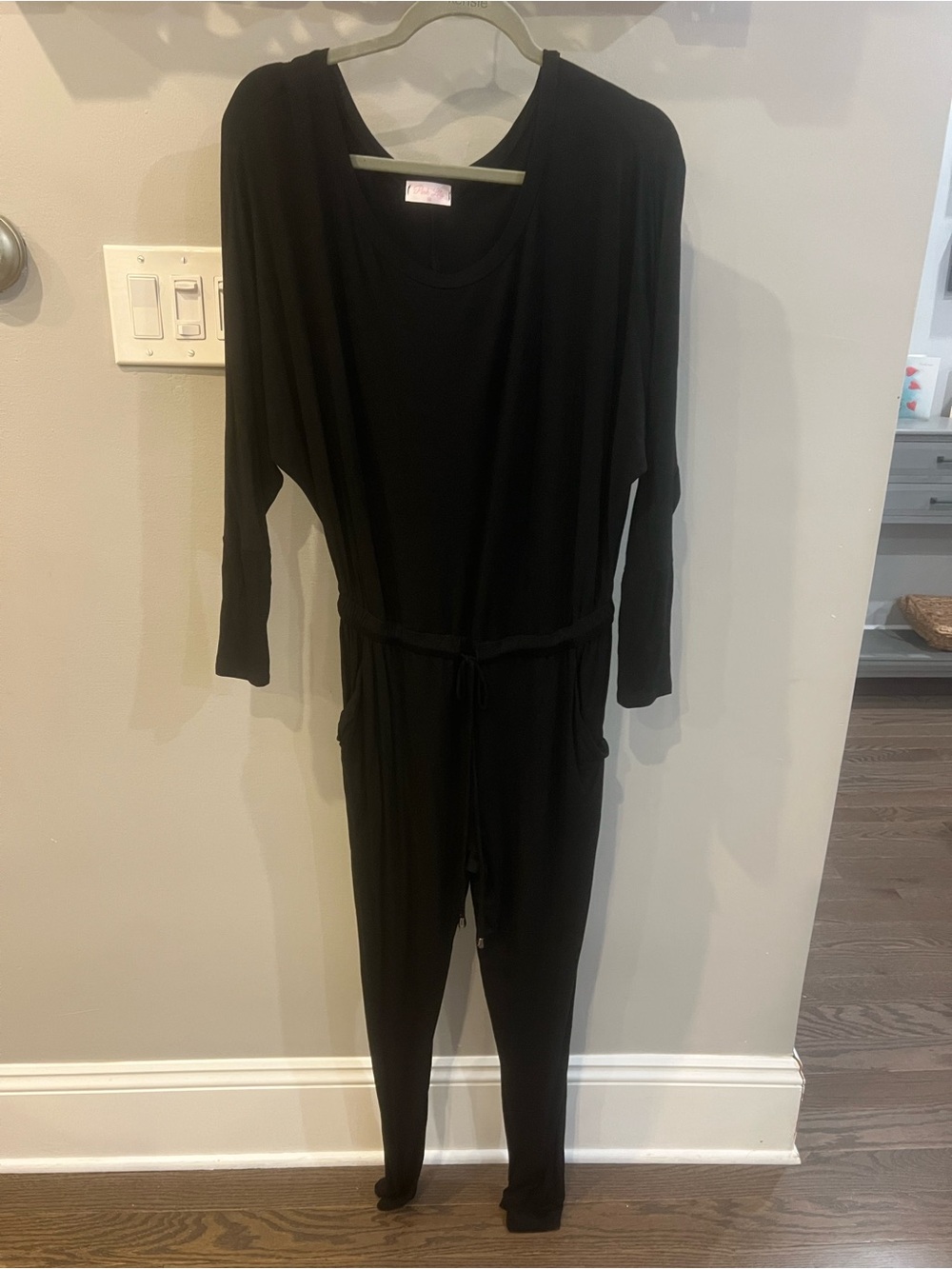 Pink Lily Black Scoop Neck Top